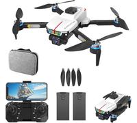 OBEST Mini Drone con Telecamera 4K, Motore Brushless Drone, Posizionamento Ottico del Flusso, Evitamento Intelligente Degli Ostacoli, Trasmissione Wireless, RC Quadcopter con Luci, 2 Batterie