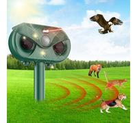 OBEST Repellente Gatti Ultrasuoni Solare,Repellente per Animali Esterno impermeabile,con luce LED, ricarica USB e laser,Cortile, giardino, frutteto, Repellente per Martore,Topi,Insetti,Roditori
