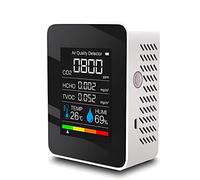 OBEST Rilevatore di CO2,Monitor di Qualità dell'aria,Temperatura,Umidità e Concentrazione di Gas con Allarme e Rilevamento di Formaldeide,Adatto per Scopi Domestici,Industriali e Agricoli