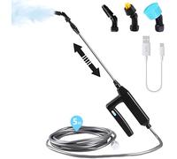 OBEST Spruzzatore Elettrico a Batteria per Piante,Nebulizzatore Automatico a Pressione Ricaricabile,Spruzzatore Portatile da Giardino con 3 Beccuccio Regolabile e 5M Tubo per Giardino,Patio,Prato