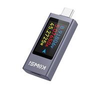 OBEST Tester USB C da 240 W,Rilevatore di Carica di Tensione Corrente per Telefono Cellulare 30V 12A con Display Digitale IPS,Tester di Alimentazione USB Multifunzionale Voltmetro Multimetro