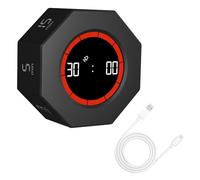 OBEST Timer digitale a gravità, 1/3/5/15/30/60/90 minuti, conto alla rovescia, timer con visualizzazione del tempo, sveglia a breve termine per cucina, fitness, cucina, yoga, apprendimento