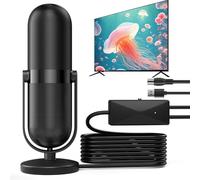 OBESTAntenna digitale per interni con amplificatore, DVB-T2 tv da camera per tv HD