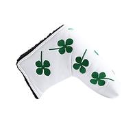 Obetuens Copri Testa per Putter da Copri Testa Blade Club Protettiva in Pelle PU Nero Bianco Adatto a Tutti I Putter per Uomo con Tutte Le Marche(Bianco)
