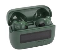 Obetuens Wireless 5.2 Auricolari con Progettazione Retrò di Macchina BB, Annullamento del Rumore ENC, Auricolari Sportivi Portatili con Custodia di Ricarica, Display Di'Orologio a LED (Verde)