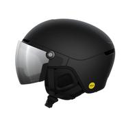 POC - Casco da sci con visiera integrata - Obex Visor Uranium Black Matt/Clarity Universal/Partly Sunny/Silver - Taglia 59-62 cm - Nero
