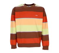 Obey - Felpa a girocollo a righe Sepia Multi - - Sweatshirts & Hoodies - Uomo - Multicolore - S