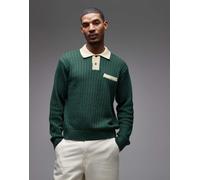 Obey - Jasper - Maglione stile polo verde scuro M