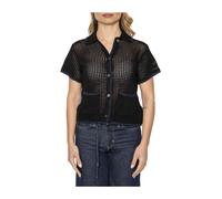 Obey - Maglia a Maniche Corte in Maglia - - Knitwear - Donna - Nero - S