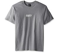 Obey 163081233-T-shirt Uomo Jumbled Heather Grey S