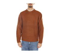 Obey - Maglione girocollo con texture a punto inglese - - Knitwear - Uomo - Marrone - XL