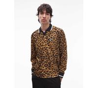 Obey - Polo a maniche lunghe con stampa leopardata-Multicolore M