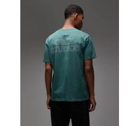 Obey - Studios - T-shirt verde con stampa sul retro M