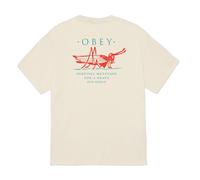 Obey T-shirt Mutant Grasshopper Uomo Cream M