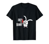 Obey The Bunny Funny Pets Coniglio Carota Maglietta