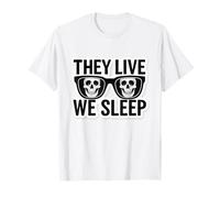 Obey We Sleep - Occhiali da Sole con Messaggio Nascosto, Parodia Maglietta