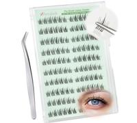 Obeyalash Ciglia autoadesive naturali, riutilizzabili, arricciate a C, senza colla, 12 mm, Wispy Stick on Eyelashes Glueless Lash Soft and Resuable (Sunflower-C Curl 12 mm)
