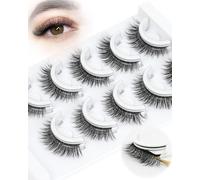 Obeyalash Ciglissime Press E Go Autoadesive Ciglia Finte Press And Go Diy Lash Extension 12mm Preglued Eye Lashes No Glue Needed Comfortable for All-Day Wear (6D07)