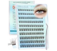 Obeyalash Ciglissime Press e Go Ciglia Press and Go Ciglissima Cluster Lashes Autoadesive Lunga Durata Lash Cluster Kit Lash Extension No Glue Eyelashes C Curl 8-14mm Brown
