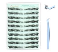 Obeyalash Fox Eye Ciglissime Press E Go Autoadesive 12mm No Glue Eyelashes C Curl 120pcs Kit Extension Ciglia Ciglissime Press E Go Soft And Resuable DIY at Home (ZK08)