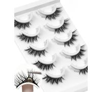 Obeyalash Half Ciglia Autoadesive Lunga Durata Ciglissime Press E Go Ciglia Finte Press And Go Self Adhesive Lashes No Glue Needed Cat Eye Glueless Easy Eyelashes for Beginners (6D49)