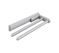 OBF 041247 Grimme Eris Portasciugamani estensibile a 2 bracci, per la cucina, ET 300 mm, in alluminio anodizzato naturale, Länge 290 mm