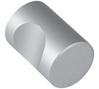 OBF 72 0522 47 - Pomello per cassetti Grimme Alasco Designer, ø 15 mm, pomello per mobili, cilindrico, profondità 24 mm, in alluminio, DM 18 mm