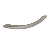 OBF 72 2636 28 - Maniglia per cassetti Grimme, effetto acciaio inox, manico per cassetto (curvo), larghezza 232 mm, distanza tra i fori 192 mm