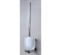OBI ORTA Set Porta Scopino WC da Parete Cromato Quadrato 1 Set