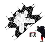 Obiettivi per hockey, in nylon resistente, attrezzatura per l'allenamento di precisione, attacco per obiettivi a grandezza naturale con funzione di facile installazione, tutor per bambini, adolescenti