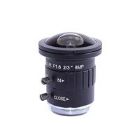 Obiettivo 4K 8MP 2.5mm 2/3 "F1.6 IR Fisheye Vista grandangolare CS Mount Obiettivo CCTV monofocale Auto Iris 8 Megapixel for CCTV 4K Camera