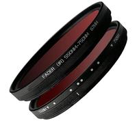 Obiettivo a infrarossi con filtro a infrarossi regolabile tramite infrarossi da 550 nm a 750 nm 49 52 58 67 77 mm adatto for obiettivo fotocamera reflex digitale SLR (Size : 72mm, Color : FADER IR 5