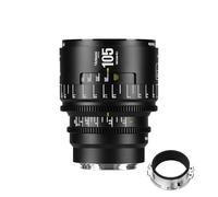 Obiettivo cinematografico manuale professionale full frame 7artisans 105 mm T2.1 serie Infinte, compatibile con attacco EF per fotografia e riprese video, nero