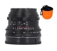 Obiettivo con Messa a Fuoco Manuale Full Frame, Obiettivo per Ritratto con Ampia Apertura da 35 Mm F1.4 per Fotocamera E Mount per Fotocamera A7 A7II A7R A7RII X-3 NEX-3N (BLACK)