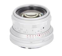 Obiettivo da 35 Mm F1.4 in Vetro Ottico Antigraffio con Attacco E Messa a Fuoco Manuale per A7 A7II A7R A7RII X-3 NEX-3N (WHITE)