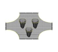 Obiettivo da calcio con fori per bersaglio, rete da calcio per attrezzatura da allenamento da calcio con zone di valutazione, reti da campo da calcio, attrezzatura per allenamento, rete d