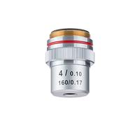 Obiettivo del microscopio acromatico AmScope A4X-V300 4X per microscopi composti