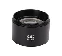 Obiettivo del microscopio Vetro ottico Imaging chiaro Piccolo pratico Funzionamento semplice Corpo dello specchio in metallo 3 tipi di multipli da 0,3X a 0,7X per microscopi (0,5X)