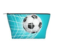 Obiettivo di calcio Vincere il calcio, Borsa da toilette Borsa per trucco Borsa per cosmetici Borsa da toilette da viaggio portatile