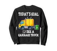 Obiettivo di Oggi Vedi Un Camion della Spazzatura Bambini Ragazzi Felpa