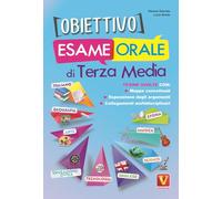 Obiettivo esame orale di terza media. Tesine svolte con mappe concettuali, esposizione degli argomenti, collegamenti multidisciplinari