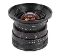 Obiettivo Fisso Grandangolare Manuale APS-C da 12 Mm F2 II, Design con Apertura a Scatto, Adatto per Fotocamere con Attacco M4/3 GX9 G100 GH5 GH5S GH6 (BLACK)
