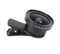 Obiettivo Fotocamera 2 in 1 per Cellulare, Obiettivo Grandangolare HD 0,45X 12,5X Macro Fisheye, Obiettivo Clip Universale in Vetro Ottico per la Maggior Parte degli Smartphone,