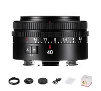 Obiettivo Full Frame 7artisans AutoFocus 40 mm F2.5 con supporto modalità automatica/manuale per Sony FX A1, A9, A7M, A7R, A7S, A7C, ZVE Series FX3, A9II, A7M2, A7S2