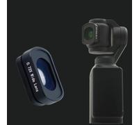 Obiettivo grandangolare 0,72X compatibile con DJI OSMO Pocket 3 Creator Combo Accessori, FOV esteso di 112°, obiettivo asferico con rivestimento magnetico per action camera