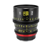 Obiettivo grandangolare a fuoco manuale full frame Meike 105mm T2.1 per attacco Canon EF e videocamera cinematografica ZCAM E2-F6, E2-F8, Canon EOS C500 Mark II e S35 EOS C100 Mark II, Zcam E2-S6 6K