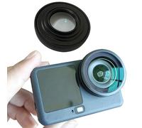 Obiettivo grandangolare FOV a 185° per DJI Action 6, ingrandimento 8 mm 0,8x, in lega di alluminio e obiettivo grandangolare in vetro ottico per viaggi, sport, vlogging, architettura, riprese creative