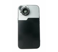 SYSTEM-S Lente macro 2.8X HD Filtro con Custodia Nero per iPhone 13
