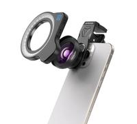 Obiettivo Macro Evil Eye Con Luce Di Riempimento Per Smartphone, Professionale HB100U Aggiornato Per Telefono Con Clip Universale Per Obiettivo, Per Fotografia Macro HD Per Iphone & Android
