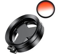 Obiettivo magnetico CPL e stelle 2 in 1, filtro universale per fotocamera cellulare, magnetico, pieghevole, obiettivo per cellulare retrattile, vero filtro HD (rosso)